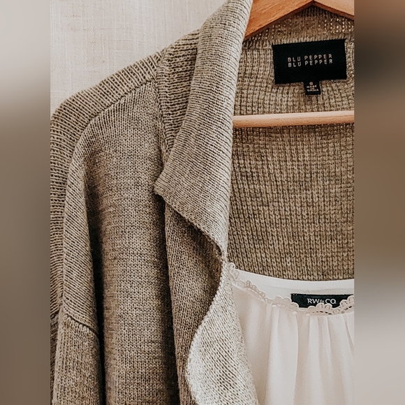 Oversize grey cardigan - Picture 5 of 5